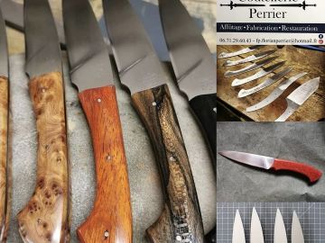 📢 Inedit 
coutellerie_perrier
Créateur de couteaux artisanaux haut de gamme pour particulier et professionnel 🔪🔪
Coup de cœur assuré à mettre sous
 le sapin...