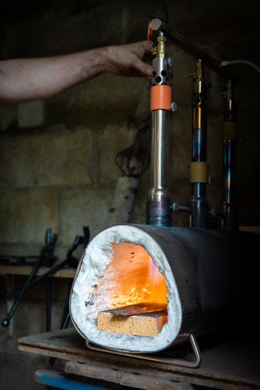 Atelier de coutellerie à Labosse dans l'Oise